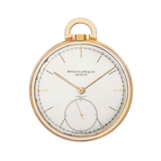 Swiss 18 carat gold open faced lever dress watch Circa 1943