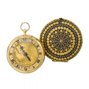 Fine, early English 29k gold Puritan verge watch Circa 1675