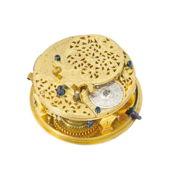 Fine, early English 18 carat gold pair cased watch Circa 1696 Fine, early English 18 carat gold pair cased watch Circa 1696