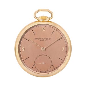 Swiss 18 carat gold open faced keyless lever watch Circa 1942