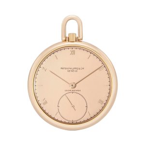 Swiss 18 carat rose gold open faced dress watch Circa 1941