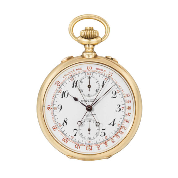 Split seconds chronograph with Guillaume balance Circa 1915 Split seconds chronograph with Guillaume balance Circa 1915