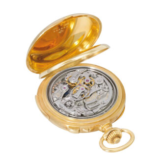 Very fine and rare Swiss gold complicated watch Circa 1918 Very fine and rare Swiss gold complicated watch Circa 1918