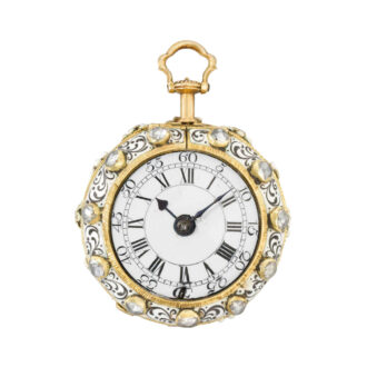 Rare English 18k gold Renaissance filigree watch Circa 1650