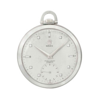 Swiss white gold, diamond set lever dress watch Circa 1953