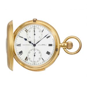 English minute repeating chronograph lever watch Circa 1917