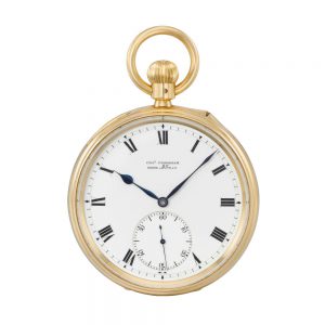 English lever with twelve minute flying tourbillon Circa 1902