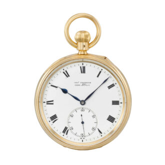 English lever with twelve minute flying tourbillon Circa 1902
