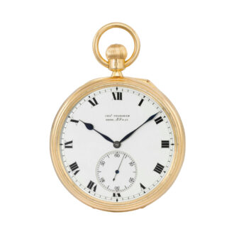 Rare English gold six minute tourbillon lever watch Circa 1905