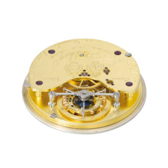 Rare English gold six minute tourbillon lever watch Circa 1905
