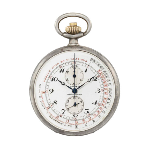 Swiss chronograph with pulsation and respiration scale Circa 1928