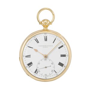 English 18k gold open faced pocket chronometer Circa 1827