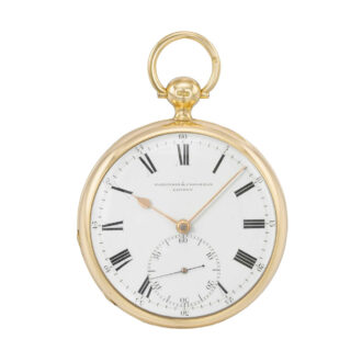 English 18k gold open faced pocket chronometer Circa 1827