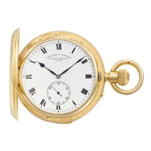 Impressive grande and petite sonnerie clock watch Circa 1909