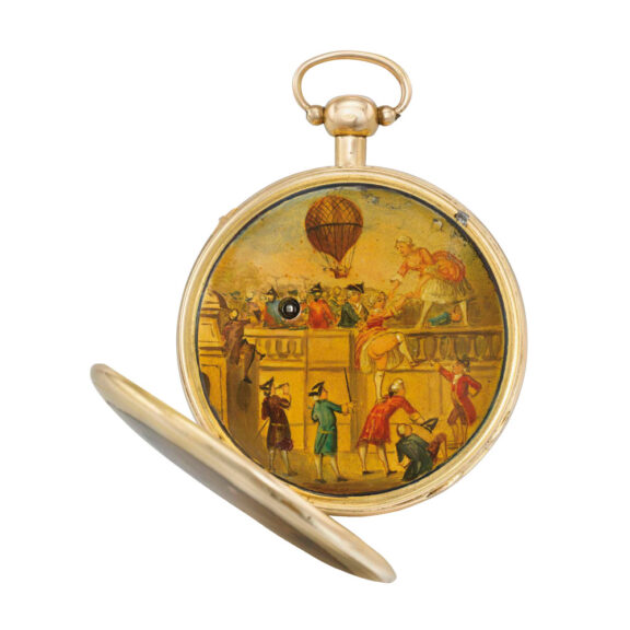 Rare Swiss repeater with enamel libertine miniature Circa 1785 Rare Swiss repeater with enamel libertine miniature Circa 1785