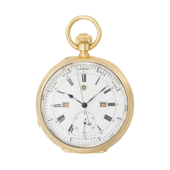 Highly rare repeating triple calendar with barometer Circa 1885