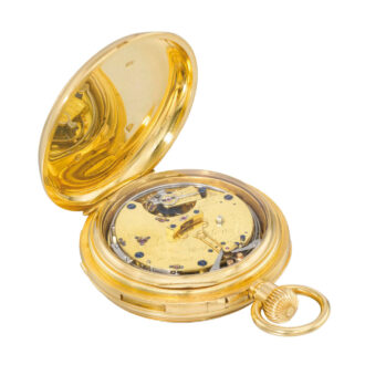 Highly rare repeating triple calendar with barometer Circa 1885