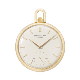 Swiss 18 carat gold open faced lever dress watch Circa 1964