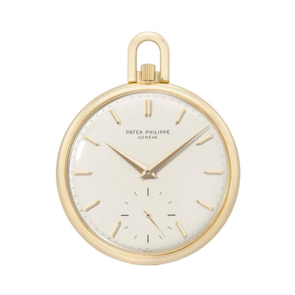 Swiss 18 carat gold open faced lever dress watch Circa 1964