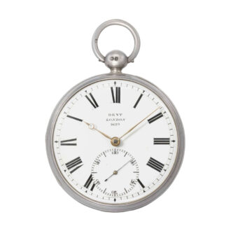 English silver open faced pocket chronometer Circa 1839