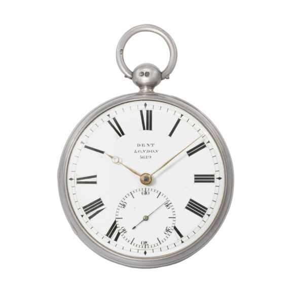 English silver open faced pocket chronometer Circa 1839