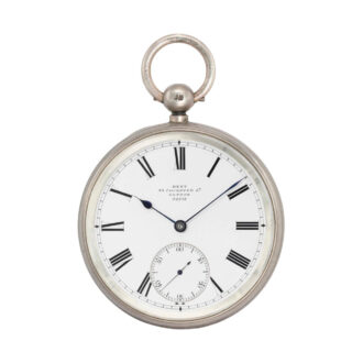 English silver open faced pocket chronometer Circa 1869