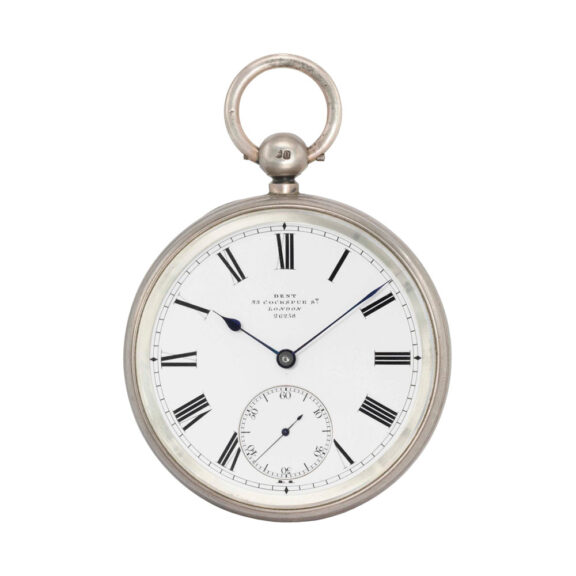 English silver open faced pocket chronometer Circa 1869