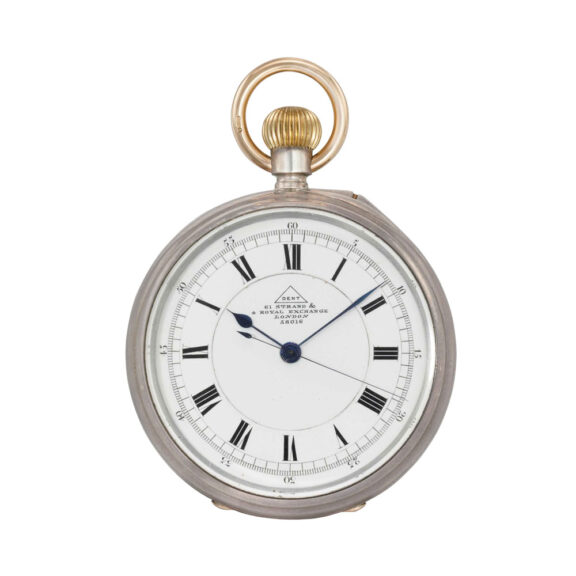 Lever carrousel watch with sweep centre seconds Circa 1912