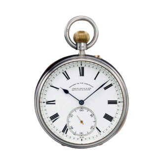 Unusual, rare lever with six minute flying tourbillon Circa 1912