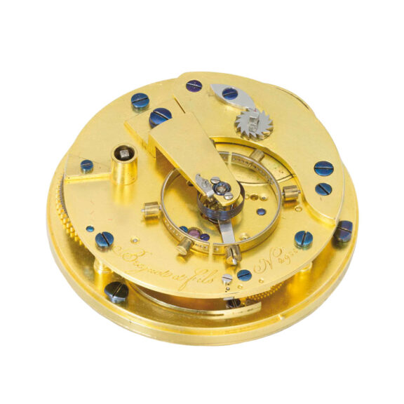 French pocket chronometer with gun shaped key Circa 1841 French pocket chronometer with gun shaped key Circa 1841