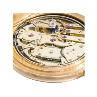 Swiss rose gold minute repeating lever with carillon Circa 1900