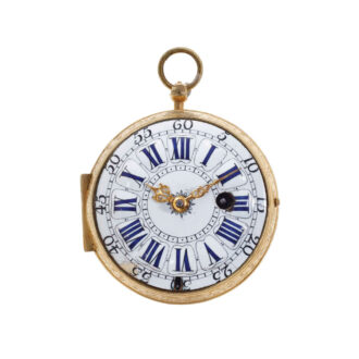 Swiss oignon watch with hidden enamel portrait Circa 1690 Swiss oignon watch with hidden enamel portrait Circa 1690
