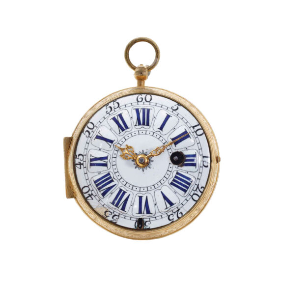 Swiss oignon watch with hidden enamel portrait Circa 1690 Swiss oignon watch with hidden enamel portrait Circa 1690