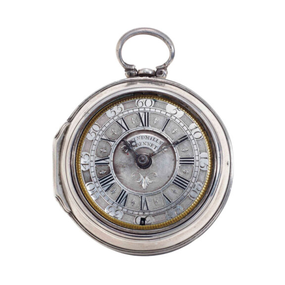 English silver pair cased verge pocket watch Circa 1725