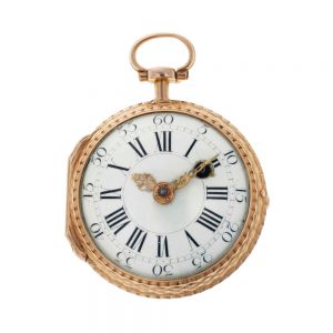 English 18k gold open faced verge pocket watch Circa 1820