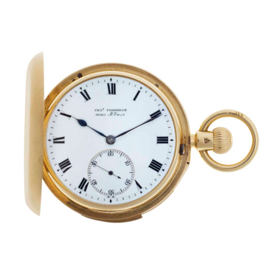 English gold hunting cased minute repeating lever Circa 1895 English gold hunting cased minute repeating lever Circa 1895