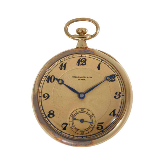 Swiss 18 carat gold open faced lever dress watch Circa 1913