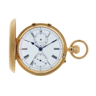 English hunting cased split seconds chronograph Circa 1909
