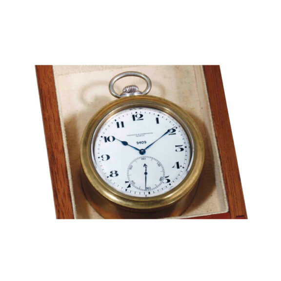 Swiss silver open faced keyless lever deck watch Circa 1943 Swiss silver open faced keyless lever deck watch Circa 1943