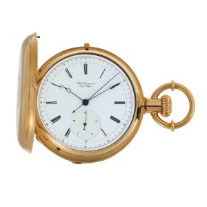 Danish 18 carat gold hunting cased lever watch Circa 1880