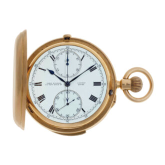 English gold min repeating chronograph tourbillon Circa 1905