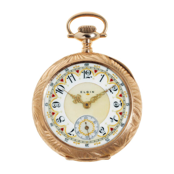 American 14k gold lever with two-tone enamel dial Circa 1911