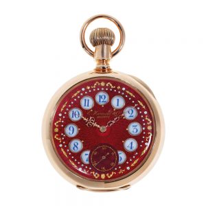 Very rare American 14K rose gold keyless lever Circa 1880