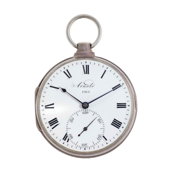 English silver open faced chronometer watch Circa 1805