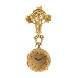 Attractive gold and opal Art Nouveau pendant watch Circa 1900