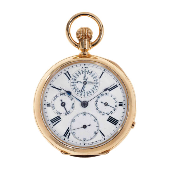 Fine Swiss gold lever watch with perpetual calendar Circa 1900