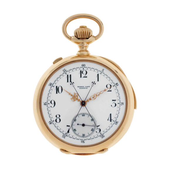 Swiss 18k gold repeating split seconds chronograph Circa 1900 Swiss 18k gold repeating split seconds chronograph Circa 1900