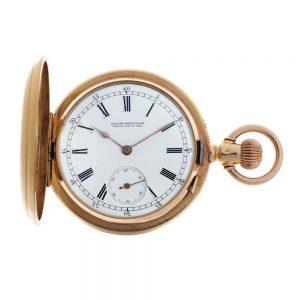 Swiss 18k gold hunting cased detent chronometer Circa 1890