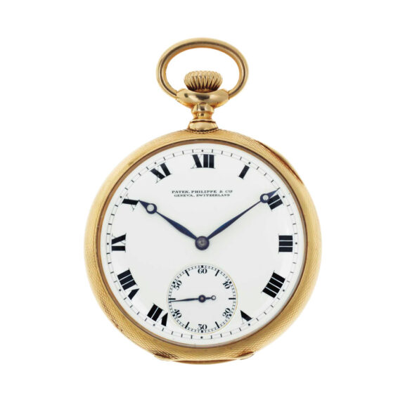 Swiss 18 carat gold open faced lever dress watch Circa 1911
