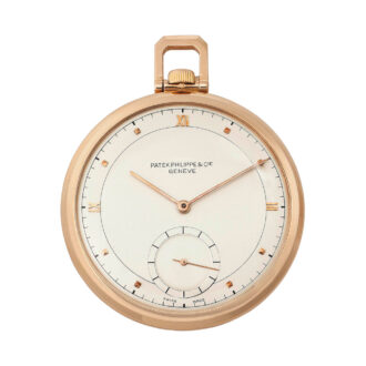 Swiss 18 carat rose gold open faced lever watch Circa 1948